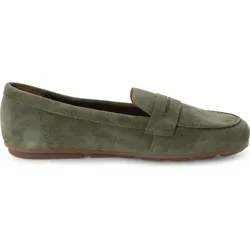 Tamaris Damen Slipper Leder Halbschuh 1-24203-46 in Grün, Größe 37 EU - Stylischer Tamaris Slipper aus hochwertigem Leder mit flexibler Synthetiksohle. Die bequeme TouchIt-Innensohle passt sich perfekt an und bietet optimalen Tragekomfort.