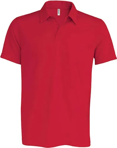 Proact Herren Poloshirt Kurzarm Größe 2XL Rot - Hochwertiges Poloshirt für Herren, ideal für den täglichen Einsatz. Atmungsaktives Material sorgt für hohen Tragekomfort. Mit 3-Knopfleiste und eleganter Doppelnahtverarbeitung.