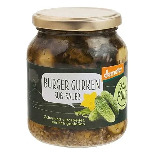 Nur Puur - Burger Gurken süß-sauer - 185 g