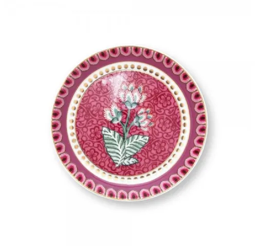 PiP Studio Kanne Teebeutelablage Flower Festival Dark Pink