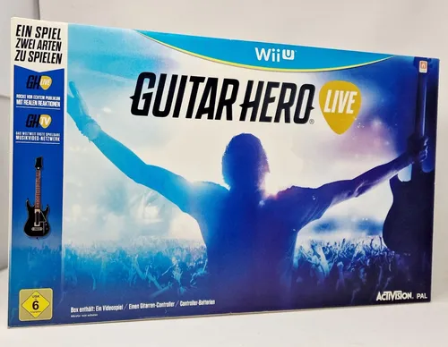 Guitar Hero Live für Nintendo Wii U - Neu & OVP - Musikspiel für Nintendo Wii U, erlebe realistische Live-Auftritte und verbessere deine Gitarrenfähigkeiten. Ideal für Musikliebhaber und Partys!