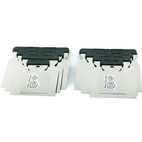 2x 4tlg. Japanspachtel Set Edelstahlblatt rostfrei Metallspachtel säurefest flexibel Flächenspachtel Qualitätswerkzeug für Profis