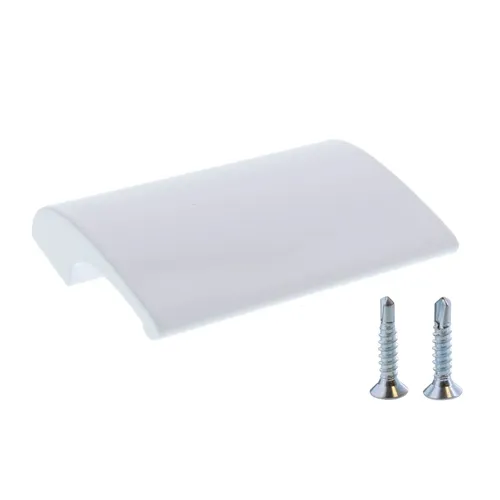 ToniTec Balkontürgriff weiß Terrassentürgriff Aluminium 82x49x21mm mit Schrauben