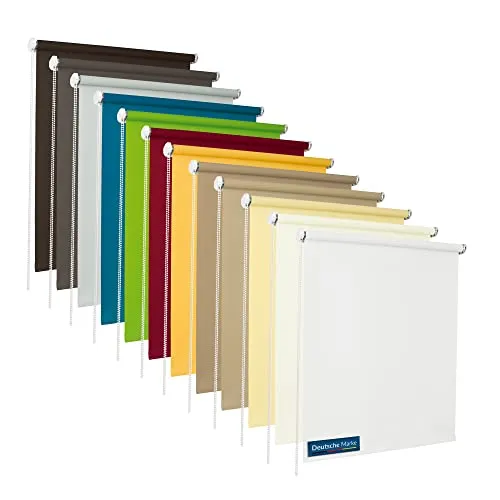 TEXMAXX® Rollo lichtdurchlässig und Blickdicht mit Bohren in orange von TEXMAXX