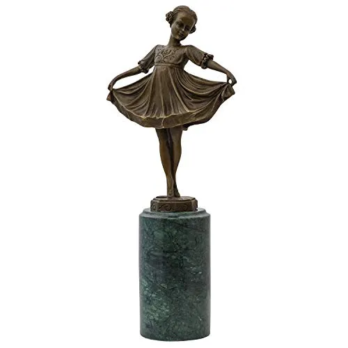aubaho Bronzeskulptur Ballerina nach Ferdinand Preiss 32cm - Elegante Bronzeskulptur im Antik-Stil, neu und detailreich verarbeitet. Ideal als stilvolles Deko-Element für Ihr Zuhause oder als besonderes Geschenk.
