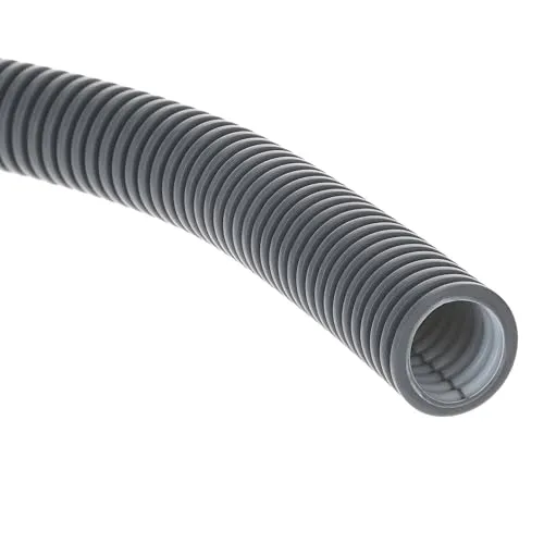 10m Kalitec Elektrowellrohr, 750 N, NW 20, AD 20 mm ID 13,8 mm, grau I flammwidrig I Innen- & Außenbereich I Erdverlegung I schlag & druckfest I Leitungsführungssystem und Kabelschutz