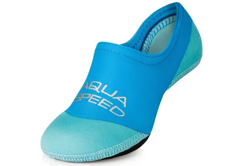 Aqua Speed Schwimm-Badesocken Kinder 26/27 – Perfekt für Wasserspiele & Pool Wasserschuh (Bequeme Neoprensocken – elastisch & schnelltrocknend, Neopren Wassersocken Schwimmaccessoires) Aqua-Socken in Blau – Dünn & flexibel für Wassersport