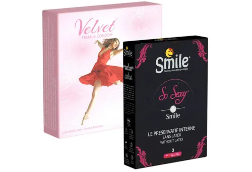 Kondomotheke Kondome Lady Duo 2 Packungen Kondome für Frauen, insgesamt, 7 St., Frauenkondome - aktive Verhütung für Frauen, komfortabel, gefühlsecht & einfach in der Anwendung