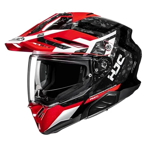 HJC RPHA 60 Dakar Enduro Helm XL, schwarz-weiss-rot in rot von HJC Helmets