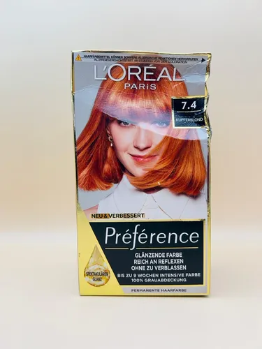 Produktbild L'Oréal Paris Permanente Haarfarbe 7.4 Kupferblond
