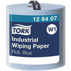 Tork 128407 Industrie Papierwischtücher - Kommerzielle Einmaltücher, 3-lagig und saugfähig, ideal für industrielle Anwendungen mit hoher Kapazität und geringem Verbrauch, zertifiziert für Lebensmittelkontakt.