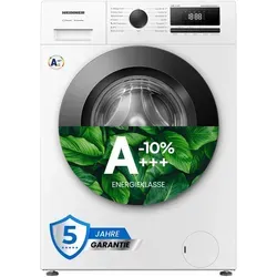 Heinner HWM-HME1014IVA10+++ Waschmaschine 10 kg, 1400 U/min, Dampfprogramm, -10 %, Wei - Weiß