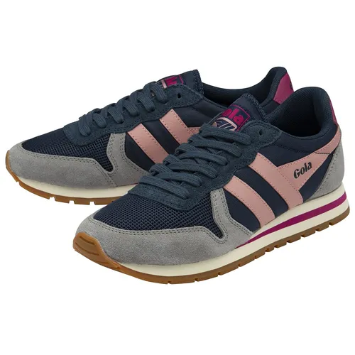 Gola Sneaker Daytona 2025 - navyblau/zementgrau/coralrosa Damen, Größe 37 (6) - Sneaker mit Vintage-Charme, übergroßer EVA-Zwischensohle und femininer Farbpalette, ideal für trendbewusste Damen.