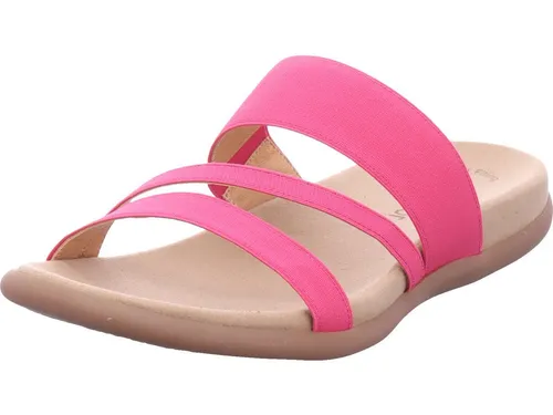 Gabor Damen Pantoletten - Bequeme Slipper für den Sommer - Pantoletten für Damen mit weichem Lederinnenfutter und rutschfester Latexsohle, ideal für entspannte Sommertage und Freizeitaktivitäten.