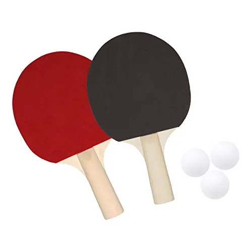 Best Sporting Tischtennisschläger Set I 2 Tischtennis-Schläger Profi & Beginner + 3 Bälle I Schläger Tischtennis Outdoor & Indoor I Ping Pong Set I Tischtennis Set I Tischtennis Zubehör