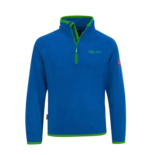 Trollkids Kids Nordland Half Zip 98, medium Blue von TROLLKIDS