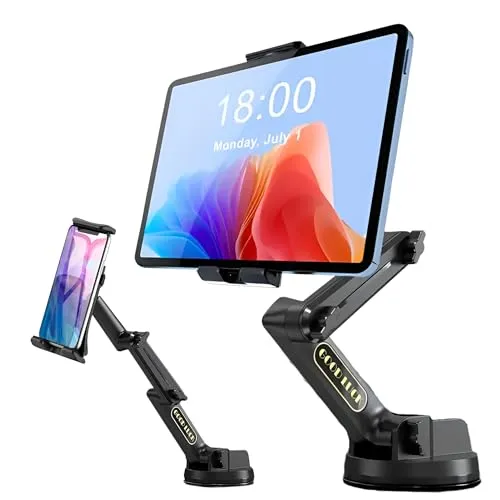 Tablet- und Handyhalterung für LKW & Fahrzeuge – Verstellbarer Schwanenhals für Geräte bis 13 Zoll