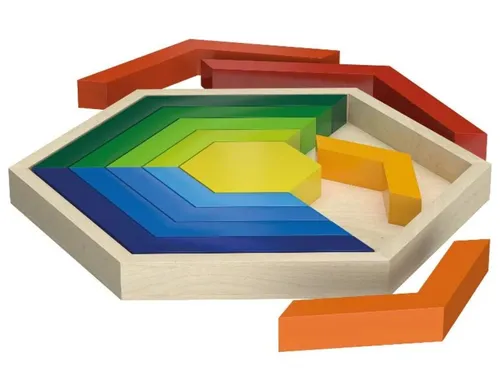 Playtive Regenbogen Legespiel Holzspielzeug Motorikspielzeug Holz 14-tlg ab 2J