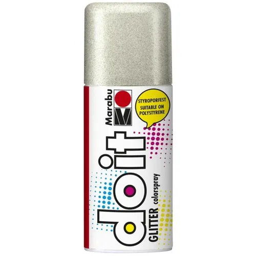 Marabu Do It Glitterspray Gold 150 ml - Glitterspray auf Acrylbasis für kreative Projekte. Ideal für Papier, Holz, Metall und mehr. Schnelltrocknend und lichtecht für faszinierende Effekte.