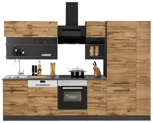 KOCHSTATION Küchenzeile KS-Tulsa, 300 cm mit E-Geräten von Kochstation