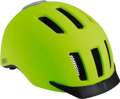 BBB Cycling BHE-161 Grid Fahrradhelm, Unisex, L (58-62 cm) - Fahrradhelme mit 10 Luftschlitzen für optimale Belüftung und LED-Rücklicht für erhöhte Sicherheit. Reflektierende Elemente sorgen für Sichtbarkeit bei Dunkelheit.
