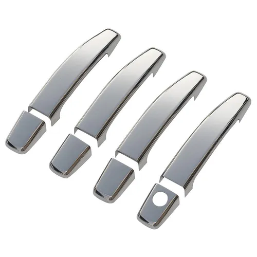 OMAC Abdeckkappe für OPEL Astra H Caravan & GTC - Türgriff Abdeckkappe aus langlebigem Edelstahl, selbstklebend und in edlem Chrom-Finish für eine stilvolle Heckklappe. Ideal für OPEL Astra H Modelle.