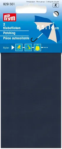 Nylon Klebe Flicken marine blau 6,5 x 14 cm selbstklebend Prym 929501 Patch