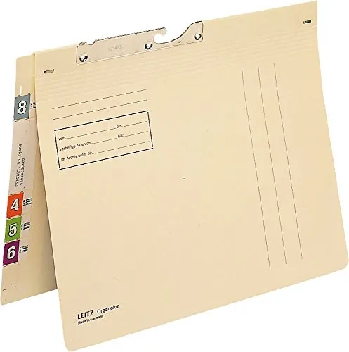 Leitz 2139-00-11 Pendelhefter OC chamois - Praktischer Pendelhefter mit 18 mm vorstehenden Taben für eine effiziente Amtsheftung. Ideal für die Organisation von Dokumenten und Unterlagen.