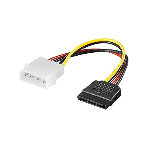 Wentronic Power-Adapter (4-polig Stecker auf S-ATA) schwarz