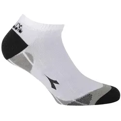 Diadora Unisex Sneaker Sportsocken, 6er Pack - Socken, Mehrfachpackung, Logo, Muster Weiß 43-46