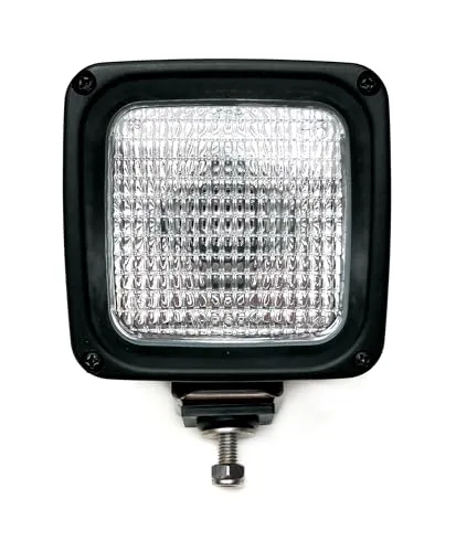 MelTruck H3 Halogen Arbeitsscheinwerfer mit Schalter AMP Stecker Stoßdämpfer und 12V Glühbirne Zusatzscheinwerfer für LKW Bagger Traktor