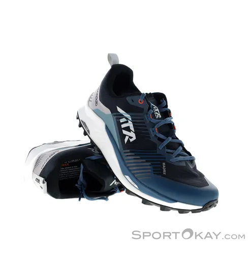 Lowa Madrix Herren Traillaufschuhe - Dunkel Blau - Größe 8,5 - Wanderschuhe für anspruchsvolle Trails, mit optimaler Dämpfung und hervorragendem Grip für sicheren Halt auf jedem Untergrund.