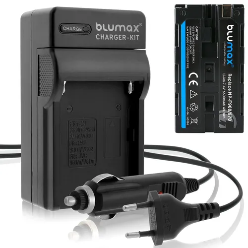 1x Akku + Lader für Sony NP-F960 NP-F990 NP-F980 NP-F970 NP-F750 6600 mAh