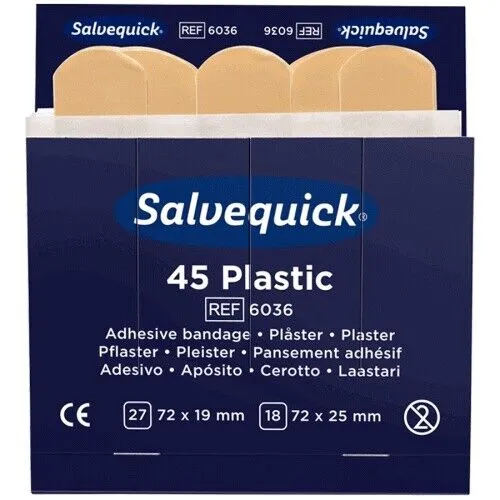 Salvequick Pflasterstrips wasserfest REF6036 (45 Stk