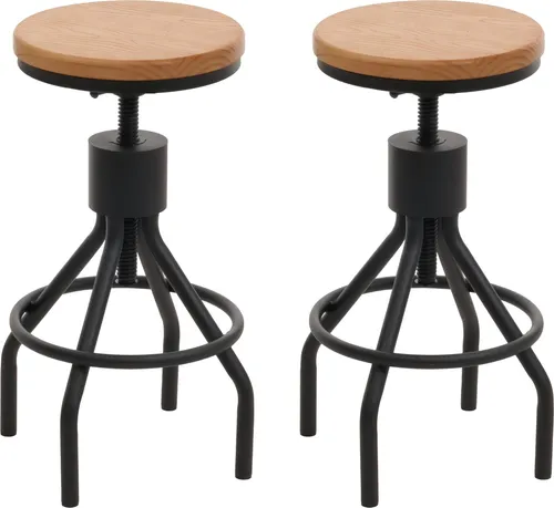 2er-Set Barhocker MCW-N17, höhenverstellbar & drehbar
