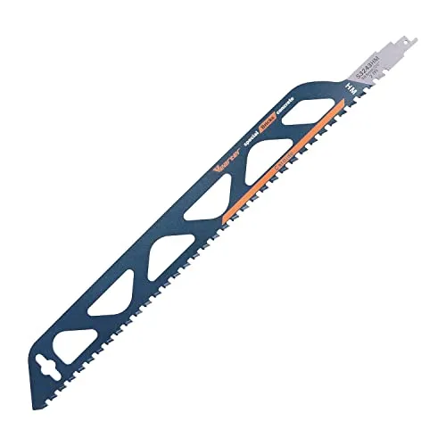 Vearter 1PC 20 Zoll (505 mm) Hartmetall-Säbelsägeblatt – Mauersägeblatt zum Schneiden von porösem Beton, Schaumziegeln, Faserzement.