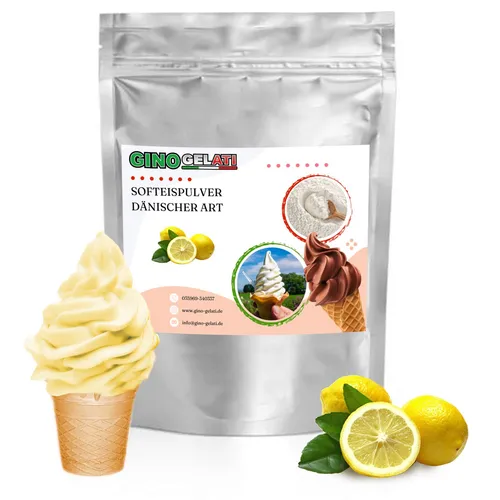 Gino Gelati Zitrone Dänisches Softeis Pulver 333g von Gino Gelati