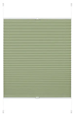 GARDINIA EASYFIX Plissee Greta - Blickdichtes Faltrollo, mintgrün, 70 x 130 cm - Praktisches Plissee mit einfacher Klemm-Montage für Fenster. Flexibel und stufenlos verstellbar, bietet es Sicht- und Sonnenschutz. Ideal für eine moderne Raumgestaltung.