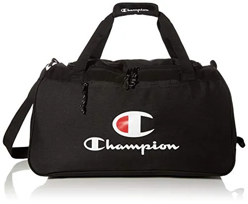 Große Champion Sport Tasche - Multifunktionale Reisetasche für Fitness - Sporttasche in Schwarz mit 40L Kapazität, ideal für Fitness und Reisen. Ausgestattet mit einem Schuhfach und verstellbarem Tragegurt.