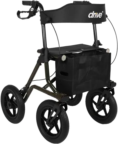 Produktbild Torro Outdoor Rollator Tannengrün mit PU-Bereifung