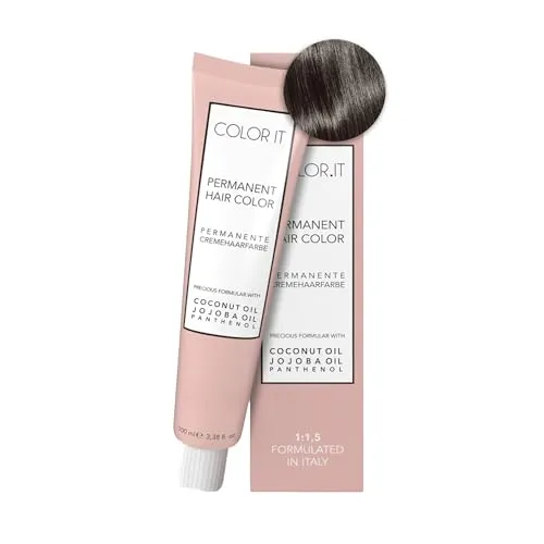 COLOR.IT by BM - Permanente Haarfarbe in Salonqualität, 100ml (7.1 Mittelblond Asch, 1er Pack)