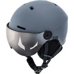 meteor FALVEN Skihelm Snowboardhelm Snowboard Helm Ski Helmet mit Visier grau - Grau