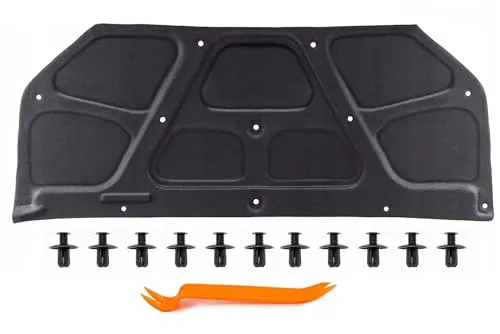 HERSTMOTO Motorhaubendämmung Schalldämmung der Motorhaube Motorhauben-Dämmmatte MIT CLIPS FÜR HYUNDAI TUCSON I JM 2004-2009 664002E020