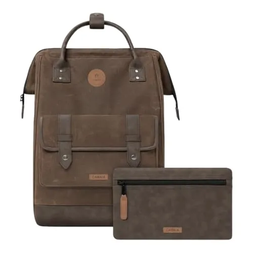 Cabaïa Rucksack Adventurer Large - Soyo Grün - Vielseitiger Rucksack mit 26L Volumen, austauschbaren Vordertaschen und ergonomischen Trägern. Ideal für Alltag, Uni oder Reisen – stylisch und praktisch!