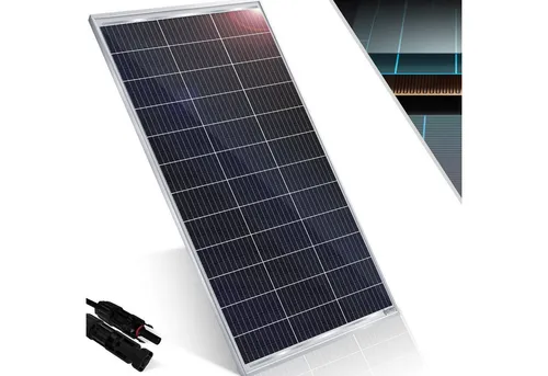 KESSER Solarmodul 165W - Monokristallines Solarpanel 18V für effiziente Photovoltaikanlagen, ideal für nachhaltige Energiegewinnung.