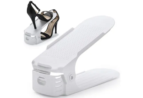 Goods+Gadgets Schuhstapler Schuhorganizer 50% mehr Platz, im Schuhregal Schuhordner - 1 Paar