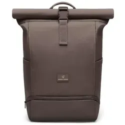 Johnny Urban Rucksack Allen Medium Braun - Rolltop mit Laptopfach für Uni und Reisen - Vielseitiger Rucksack aus robustem 600D Polyester, ideal für Uni und Freizeit. Mit gepolstertem Laptopfach und praktischer Raumaufteilung für optimalen Komfort und Organisation unterwegs.