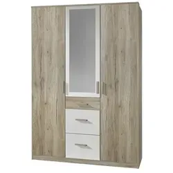 Kleiderschrank Cariba ¦ holzfarben ¦ Maße (cm): B: 135 H: 199 T: 58.0