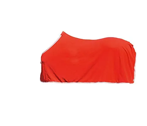 HKM Abschwitzdecke -Alaska- rot 135 cm für Pferde - Reit- & Pferdebedarf, maschinenwaschbar und trocknergeeignet für einfache Pflege und optimalen Komfort nach dem Training.