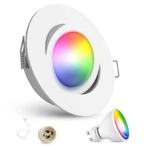 LED Einbauleuchte schwenkbar mit Smart WiFi RGB GU10 Lampe 230V Deckenlampe Spot